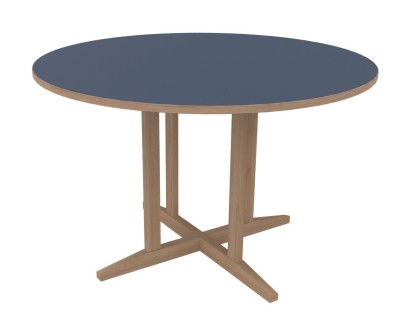 Table Soline piètement à dégagement latéral - Ø 120 CM